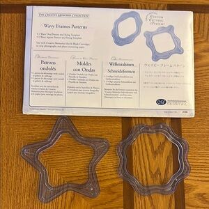Creative Memories Wavy Frames Pattern Set - Clear